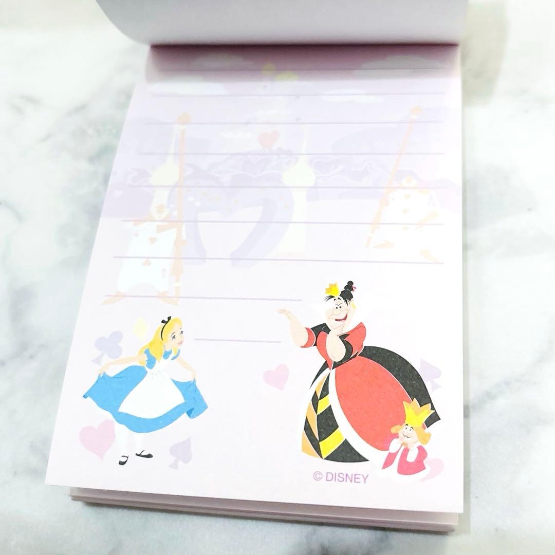 Disney 不思議の国のアリス ディズニーランド メモ帳 平成レトロ 希少
