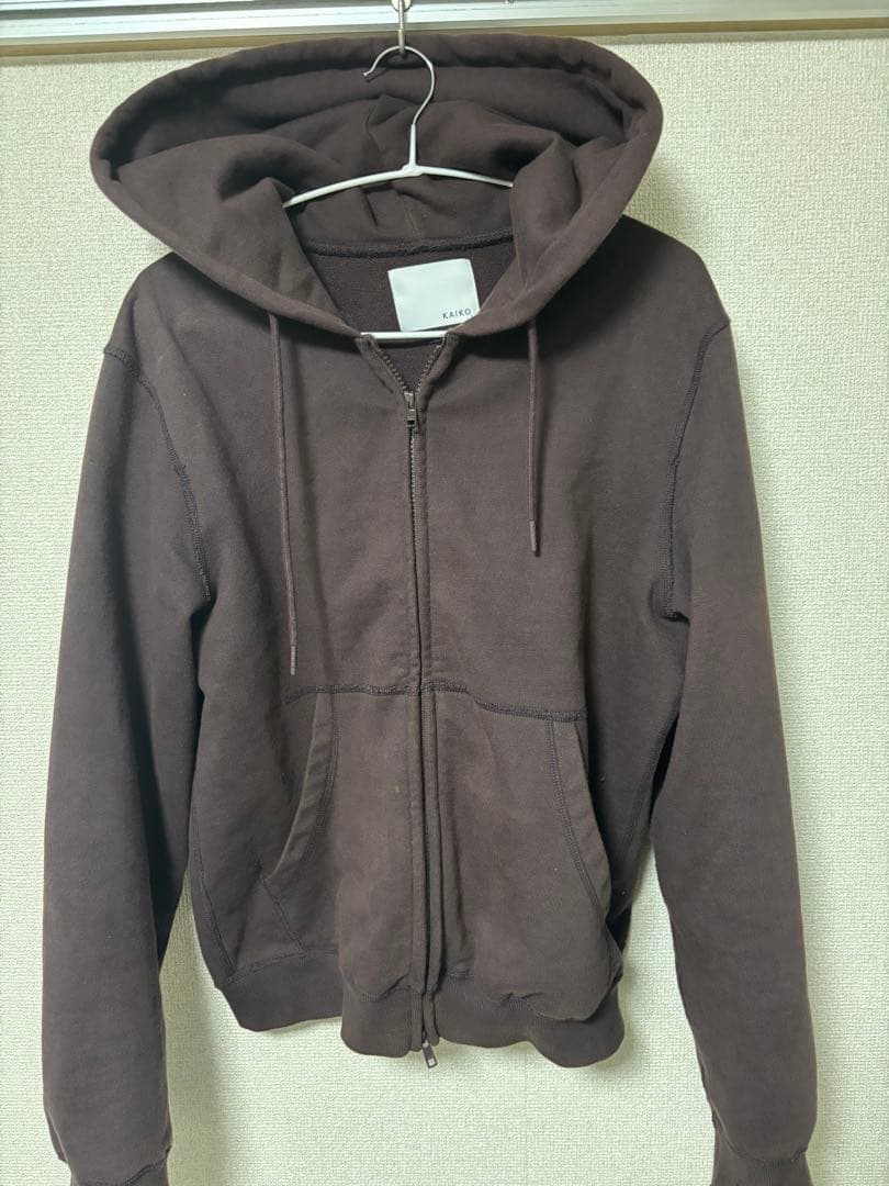 KAIKO Double zip parka \"BROWN\" 3パーカー