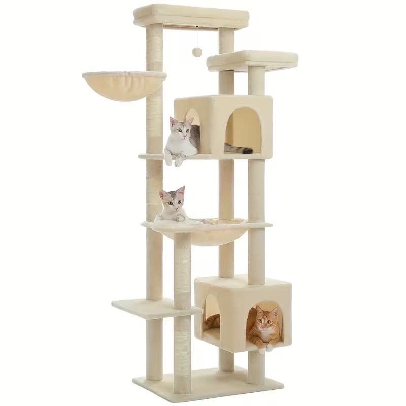 フォロー割【新品】屋内用大型猫向け175cm高さのキャットツリー