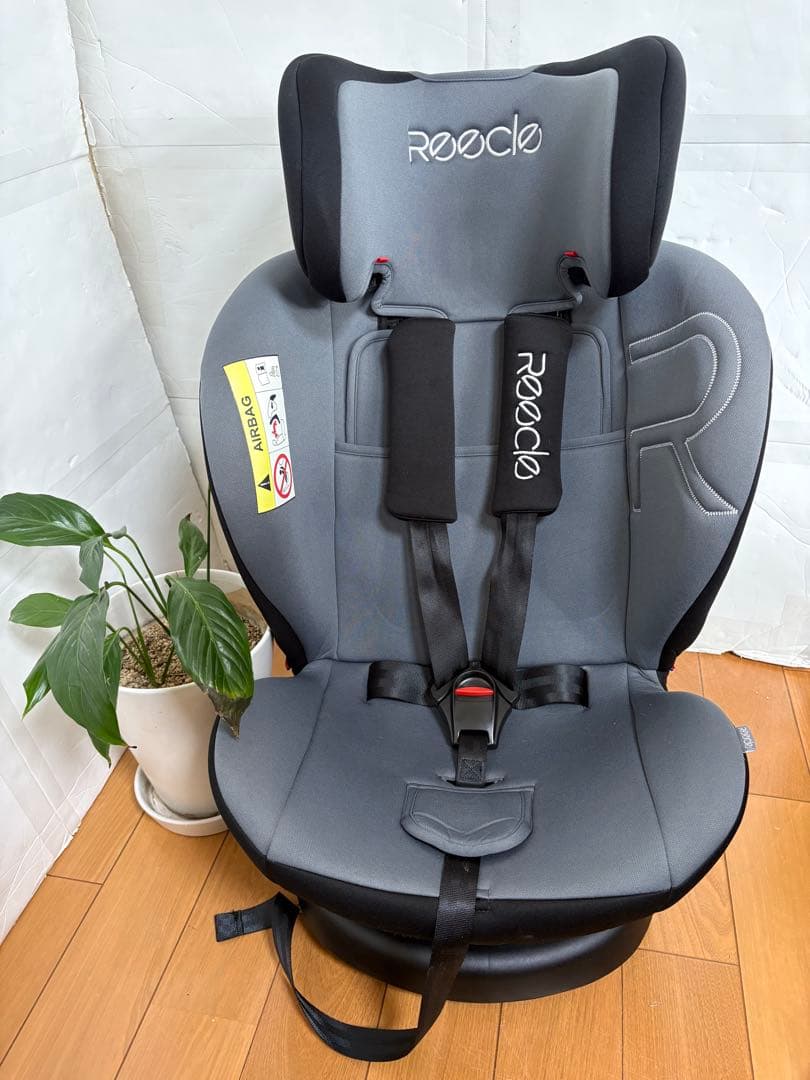 美品】Reecle チャイルドシート グレー ジュニアシート ISOFIX