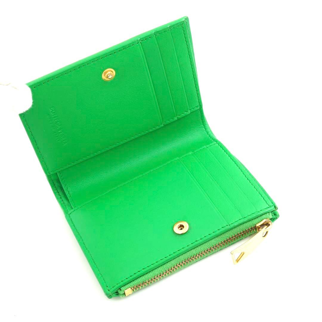 ✨新品未使用✨　BOTTEGA VENETA ミニ財布　イントレチャート　折り