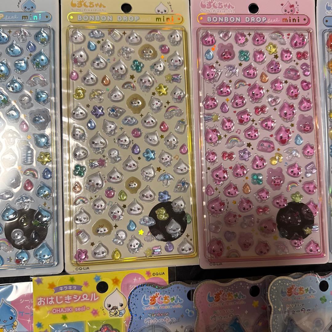 しずくちゃん ボンボンドロップシール ウォーターシール おはじきシール