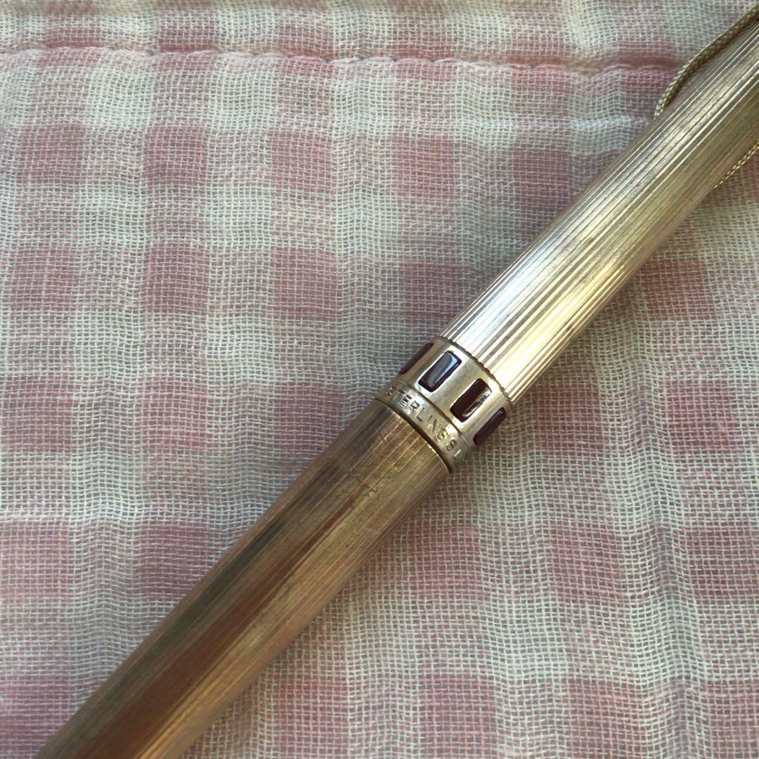 プラチナ 18K 18金 万年筆 リビエール スターリングシルバー 廃盤