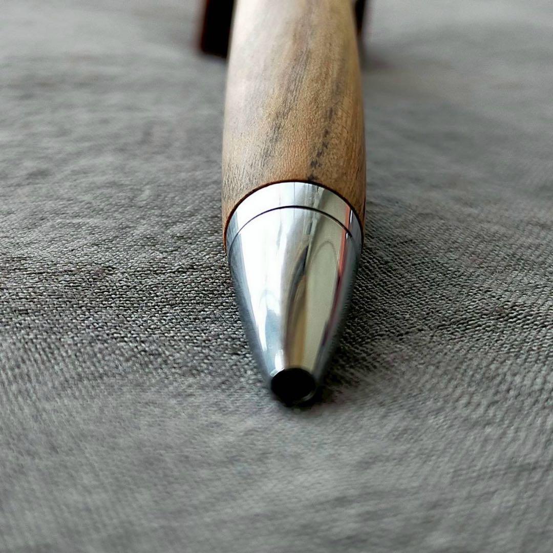 ターキッシュピスタチオ ハンドメイド 木軸ボールペン G2 天然木 シルバー