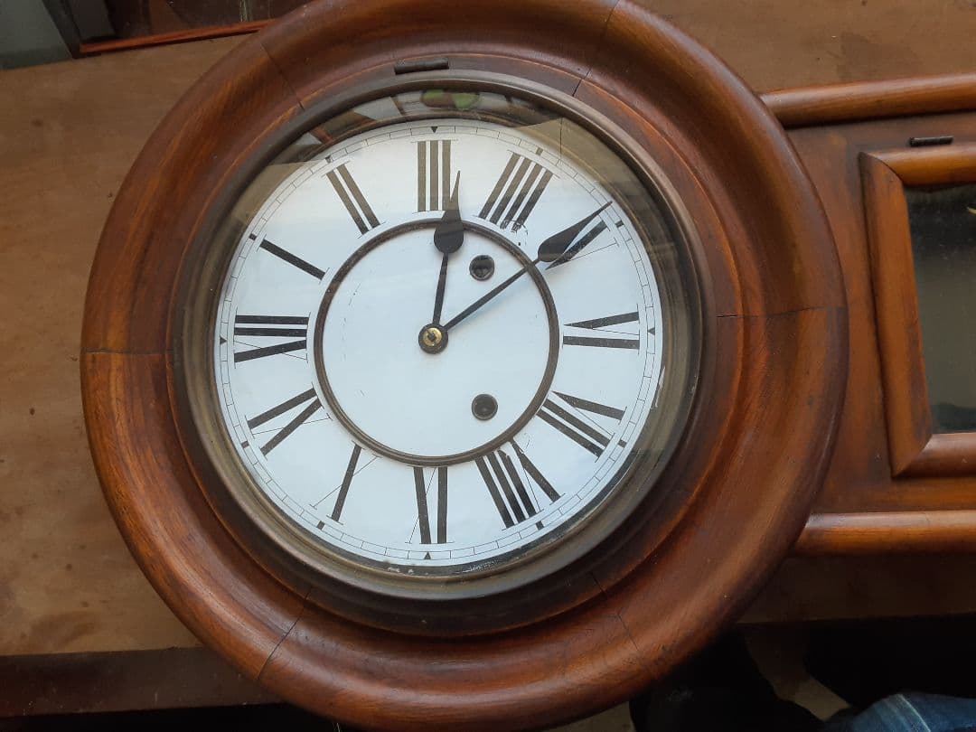 大きな古時計、USAアンソニア柱時計、調整済み、動作品