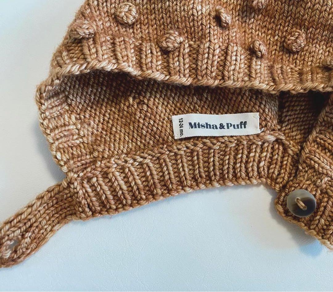 misha&puff ミシャアンドパフ 帽子 ボンネット 2-4y misha&puff ミシャ