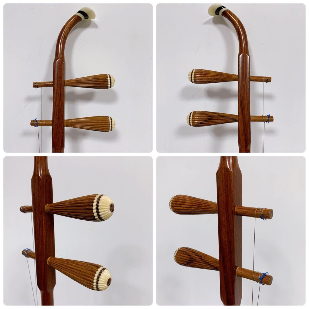 二胡 DUNHUANG 敦煌牌 上海民族楽器 ソフトケース 弓 本革 蛇皮