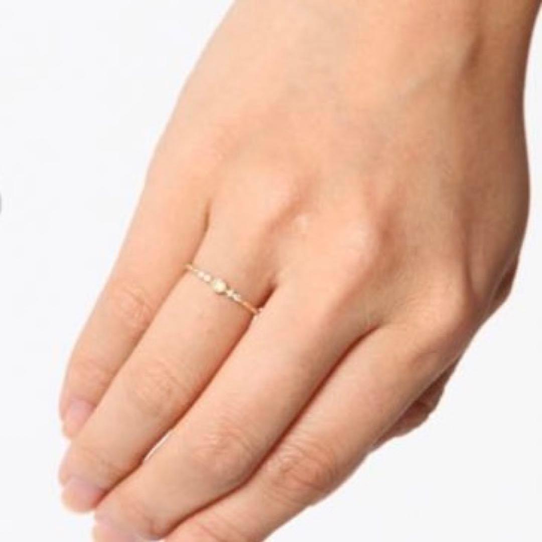 nojess K10 ダイヤモンド & オパール リング