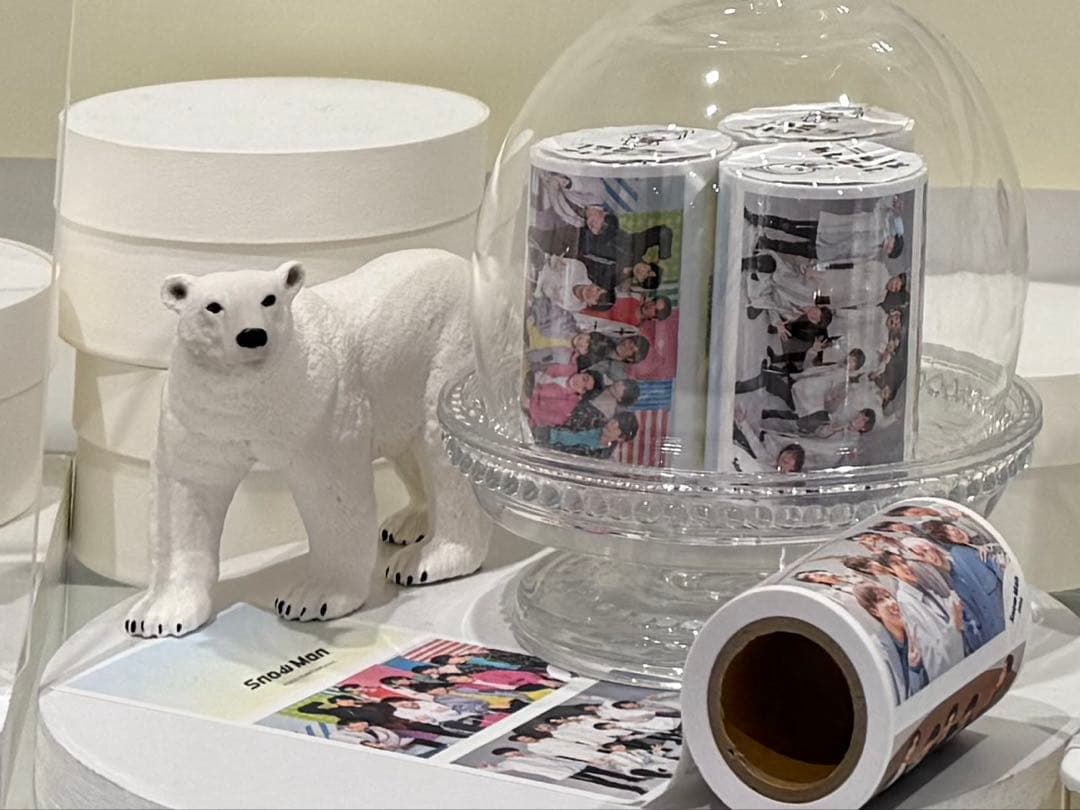 Zoff✖️目黒蓮オリジナルアイウェアスタンドアクスタ　缶バッジ　ロール付箋