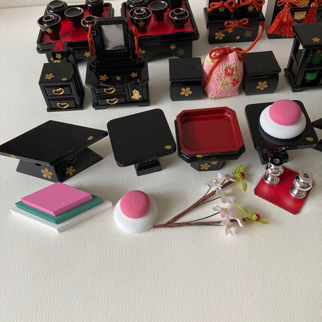 雛道具　雛飾り　ミニチュア　雛人形　お雛様　ふらここ　ひととえ　好きな方に