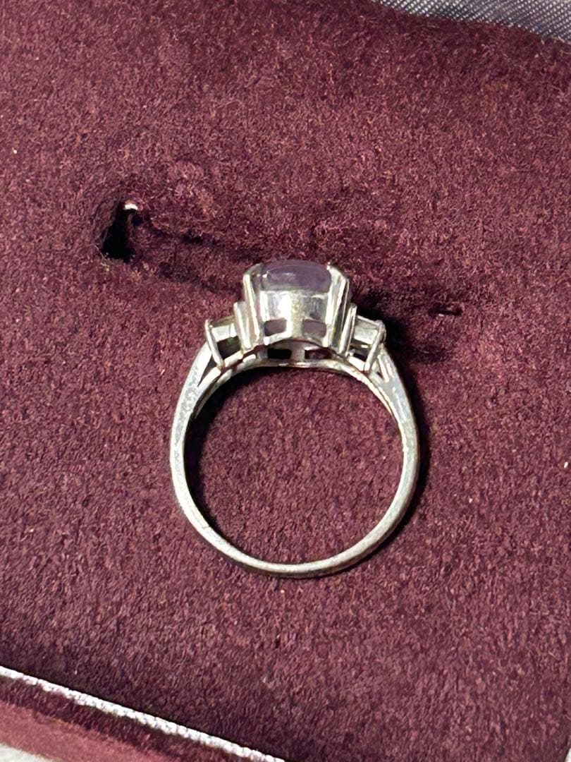 スターサファイア、ダイヤのプラチナリング