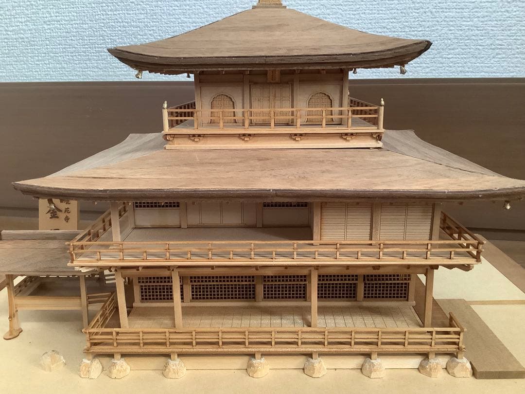 温*卵様 完成品 Woody JOE/ウッディジョー 1/75 鹿苑寺 金閣寺