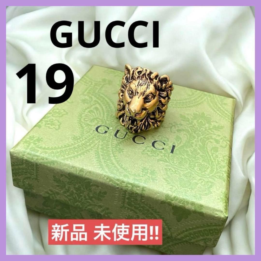 正規品⭕️】新品 未使用 GUCCI グッチ ライオンヘッド ゴールドリング