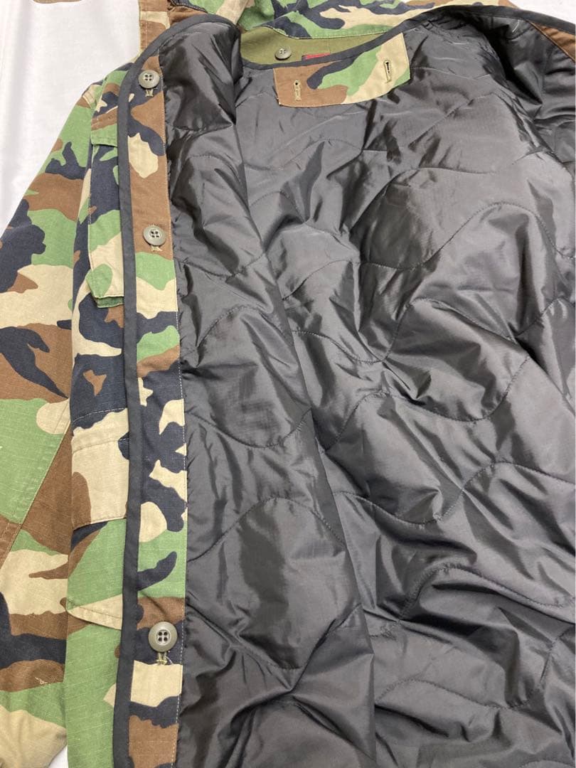 M.W.O.B.H.M キルティングライナー付き迷彩ジャケット XL