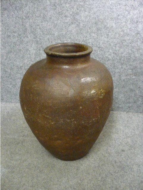 常滑焼 自然釉 壷 [B31301]