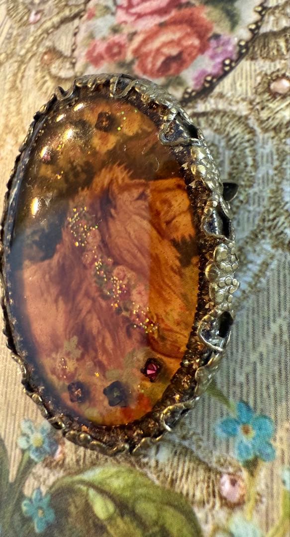 MICHAL NEGRINミハエルネグリンライオンブローチ&ロケットリングセット