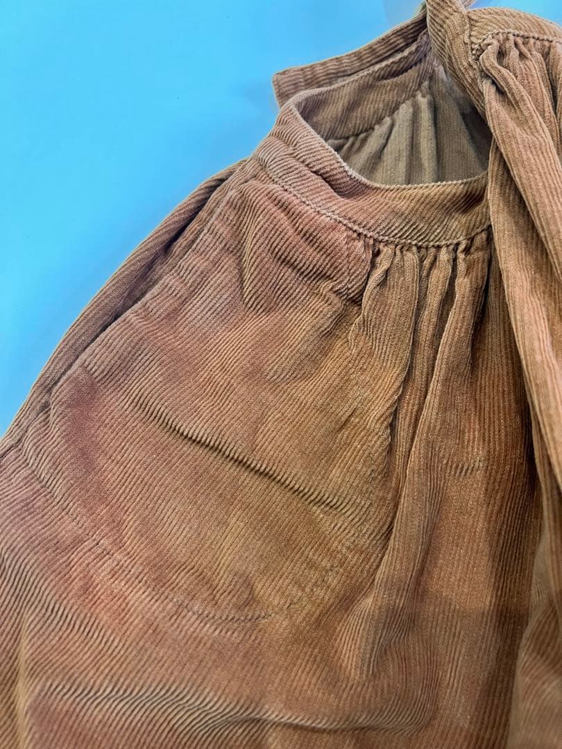 soor ploom ソーアプルーム　6/7y 吊りスカート　コーデュロイ