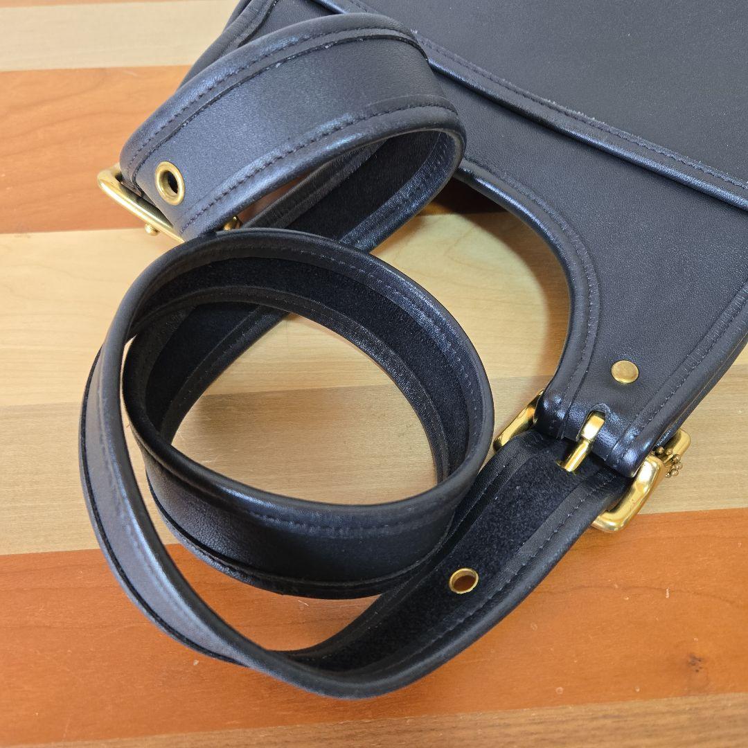 バッグ Vintage Coach saddlebag 9988 Black