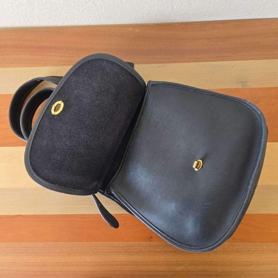バッグ Vintage Coach saddlebag 9988 Black