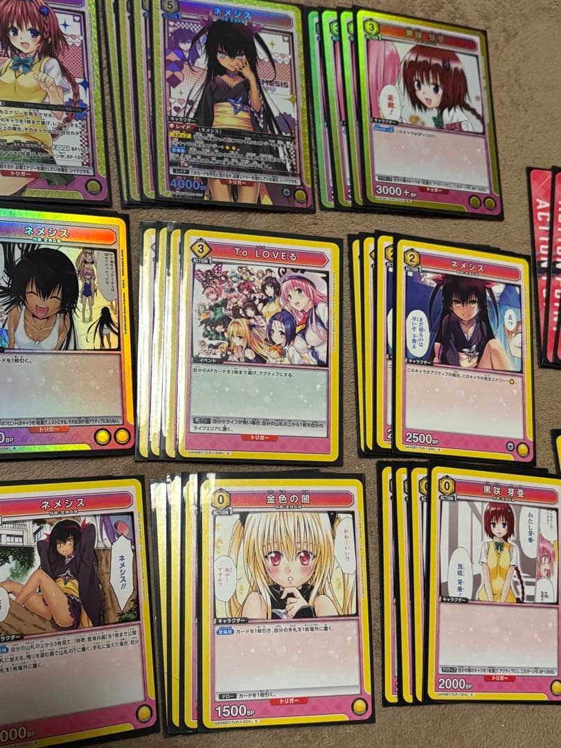 ToLOVEる 黄 ダークネス デッキ アクションポイント付き 調整パーツ