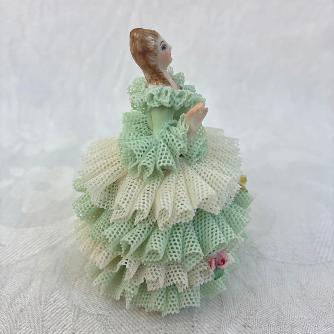 アイリッシュドレスデン レース陶器人形 \"Rosa\" 3体セット③