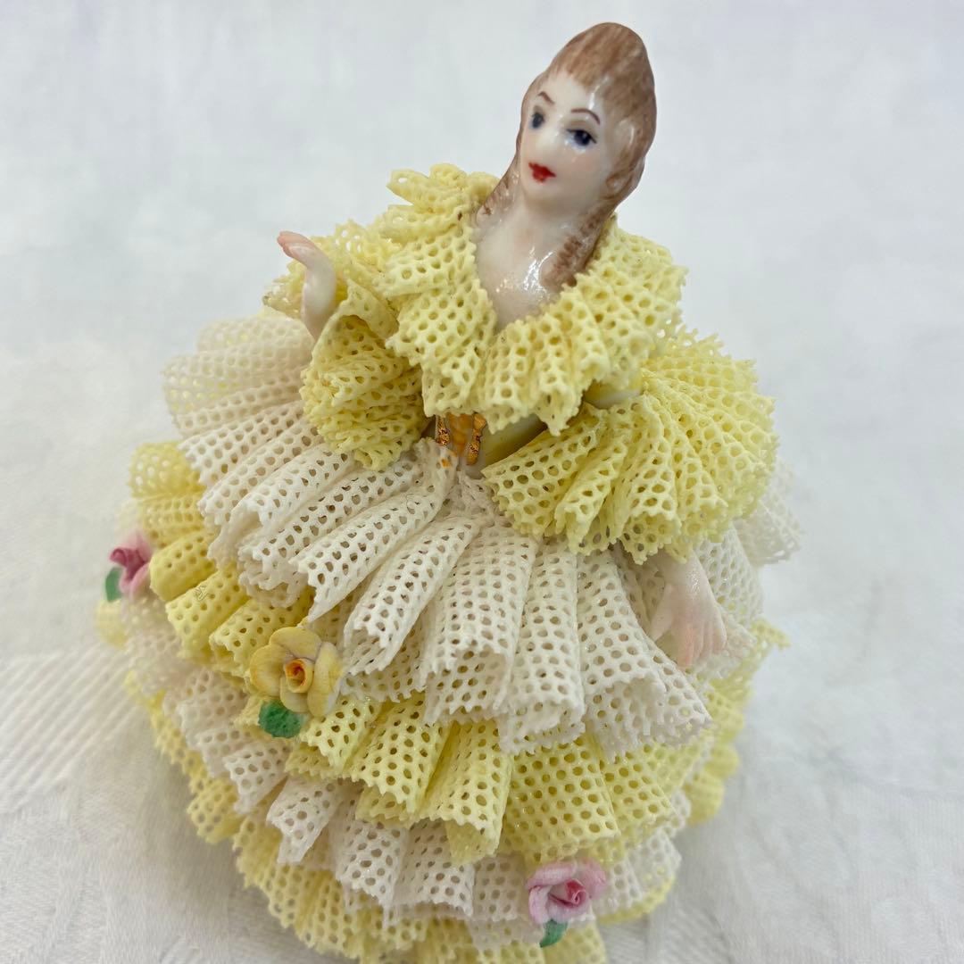 アイリッシュドレスデン レース陶器人形 \"Rosa\" 3体セット③
