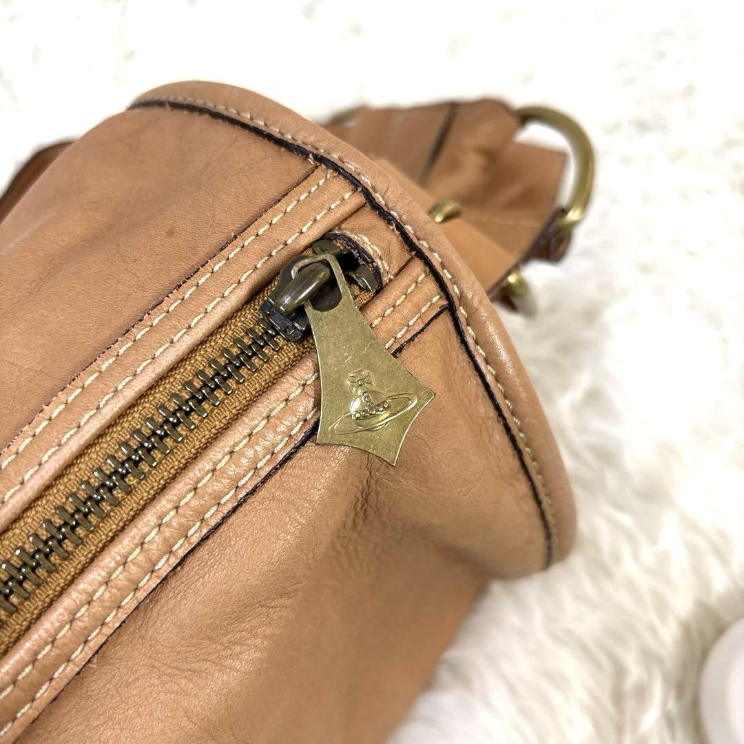 希少✨Vivienne Westwood オーブロゴドラムショルダーバッグ