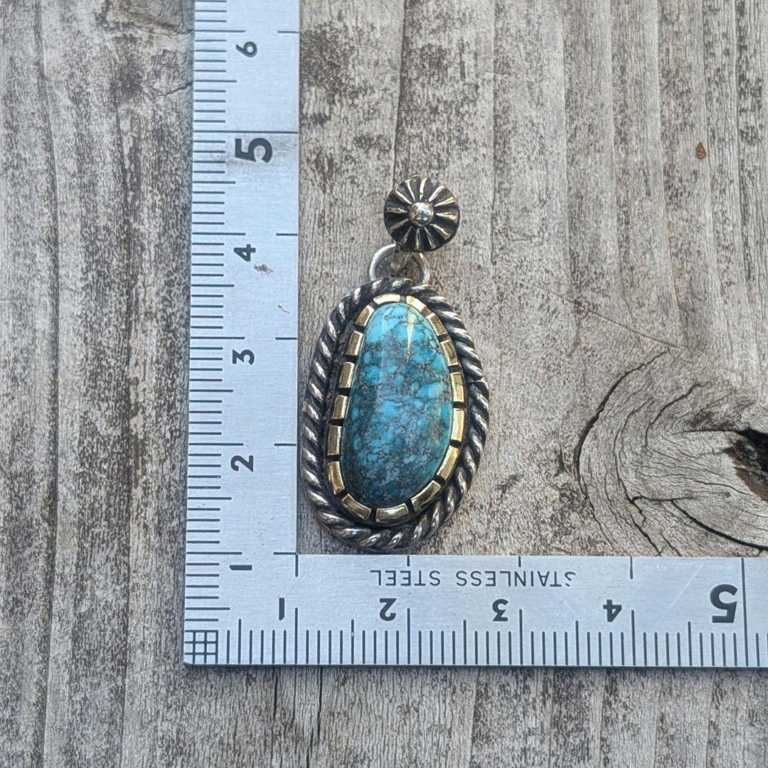 おんせんたまご様 ハンドメイドのターコイズトップ インディアン