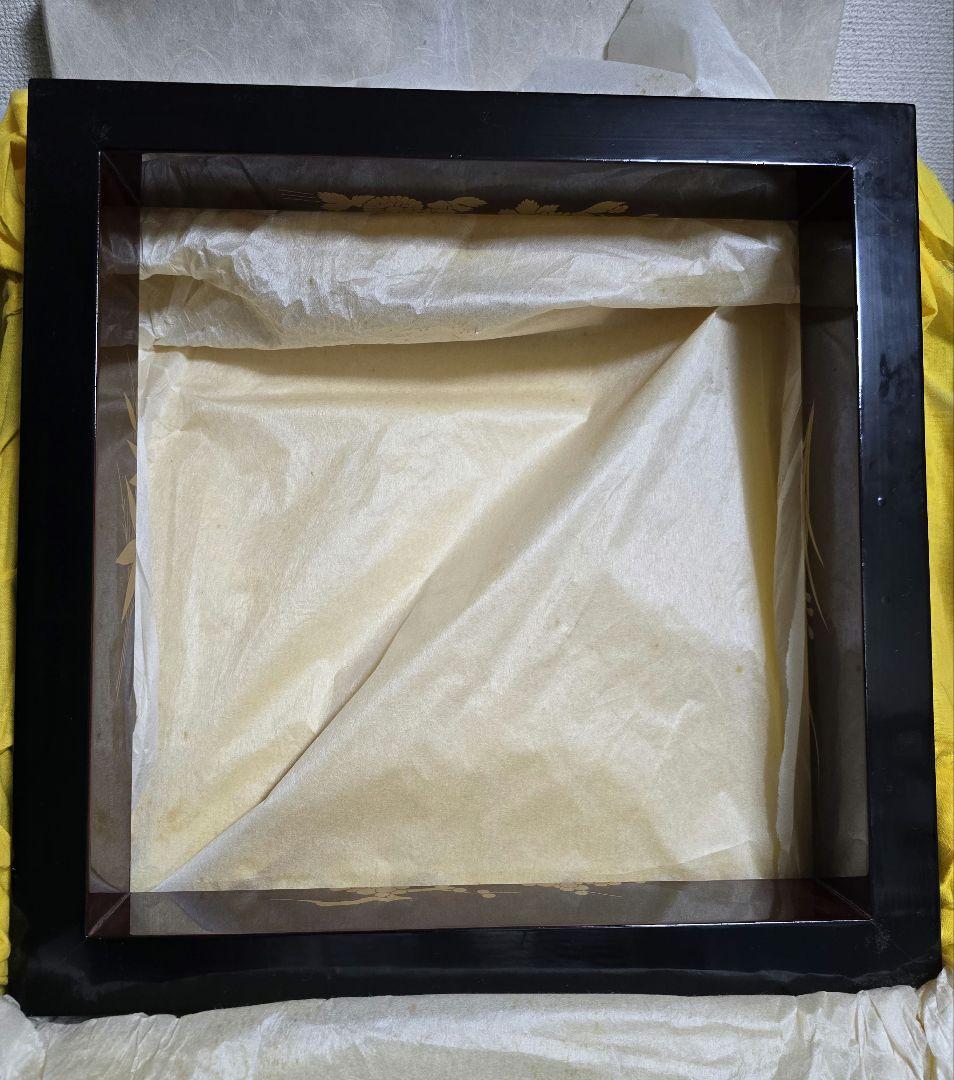 輪島塗四君子蒔絵の炉ぶちです