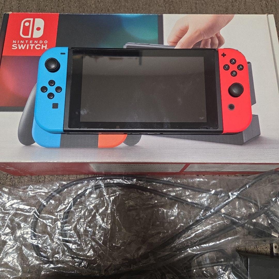 Nintendo Switch 本体 赤/青 Joy-Con 付属品全てあり