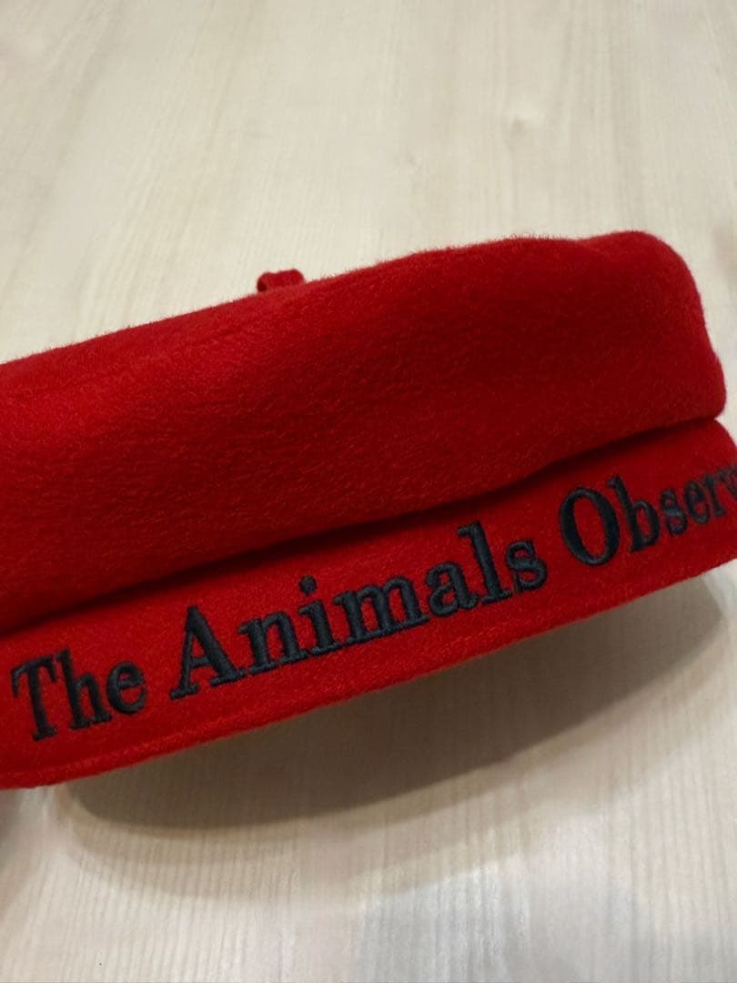 The Animals Observatory ベレー帽 レッド キッズファッション小物