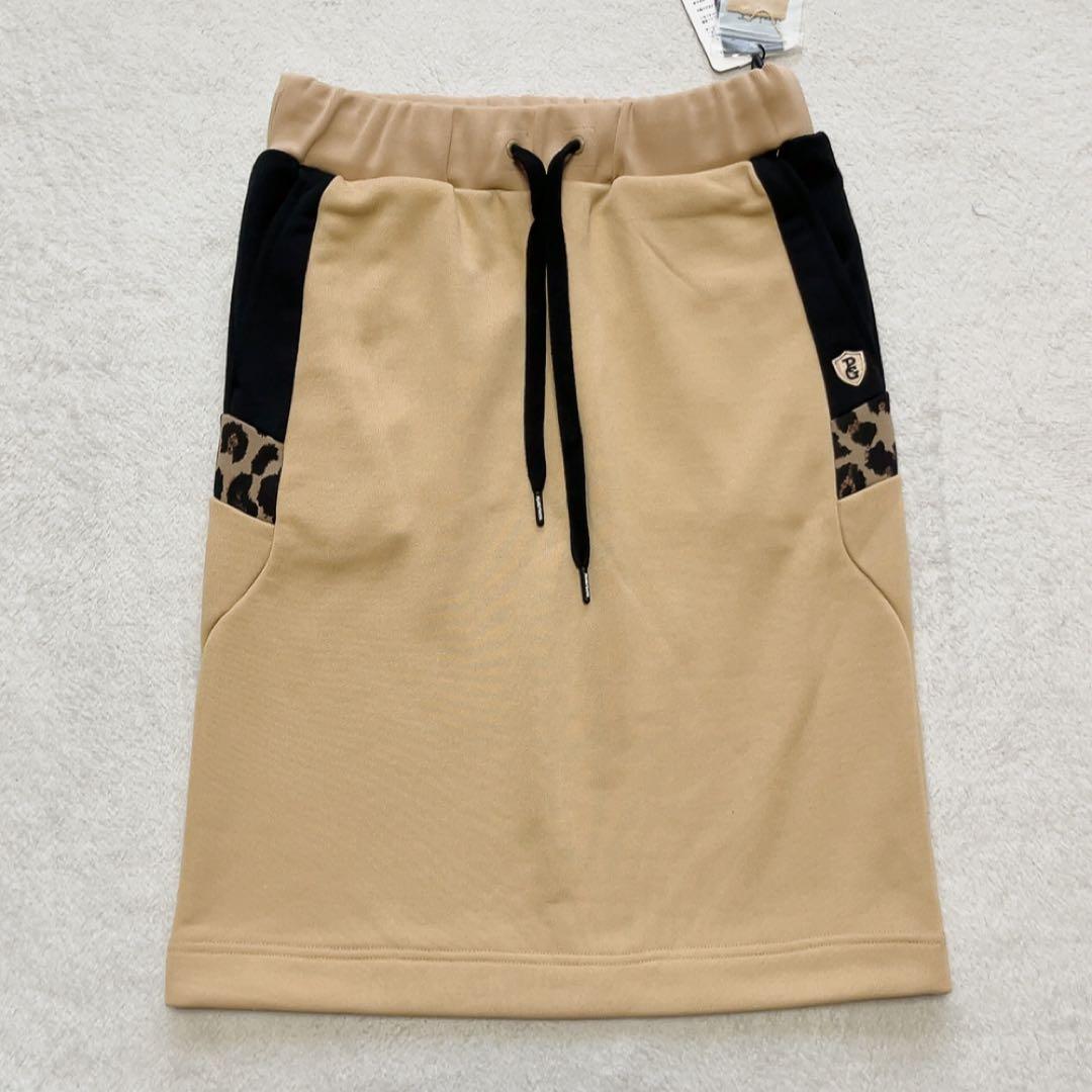 近年　パーリーゲイツ 　セットアップ　スカート　アニマル　ひょう　レオパード