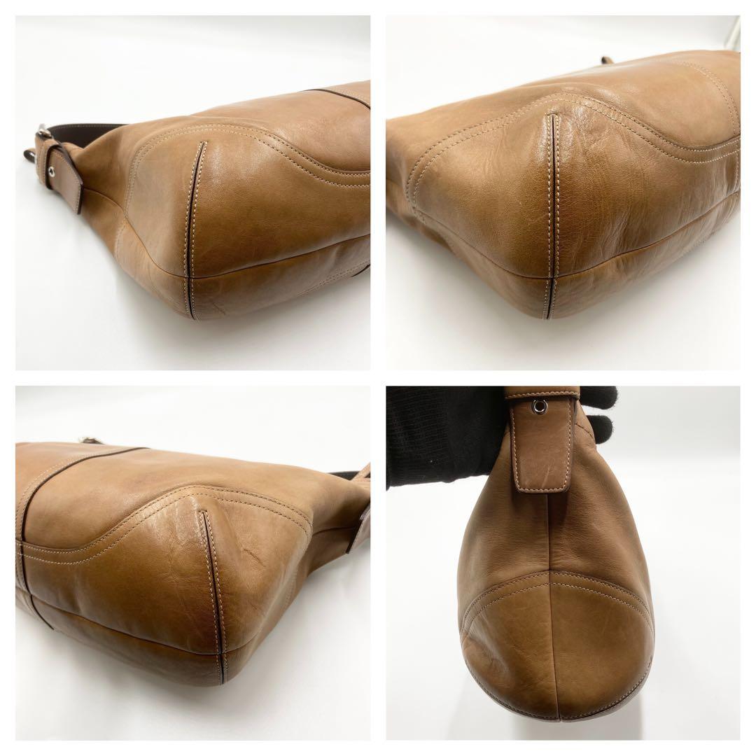 COACH コーチ　ホーボー　y2k ワンショルダー　レザー　キャメル