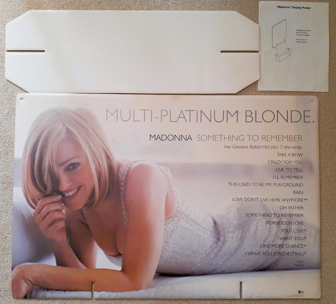 マドンナ　Something To Remember　大型 宣伝用 ディスプレイ