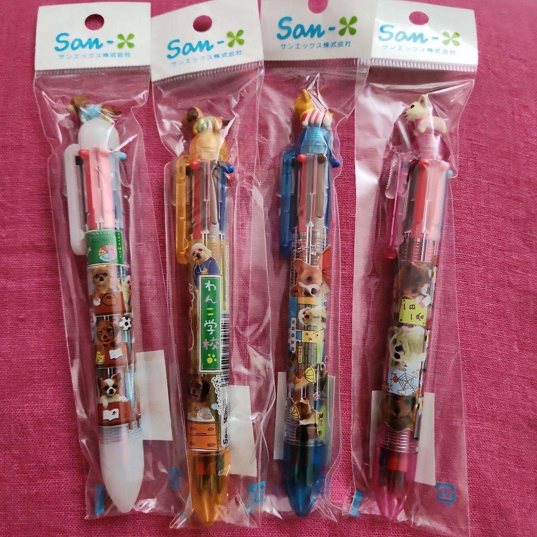 サンエックスわんわんわんこわんこ学校6色ボールペン4本セット