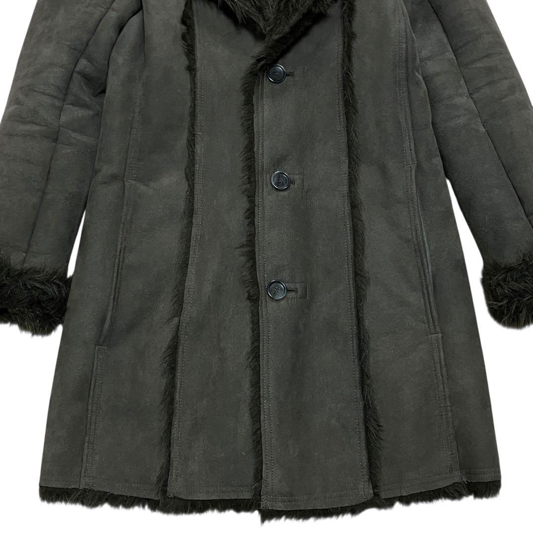 BUFFALO BOBS フェイクムートンコート　ロングコート コート S