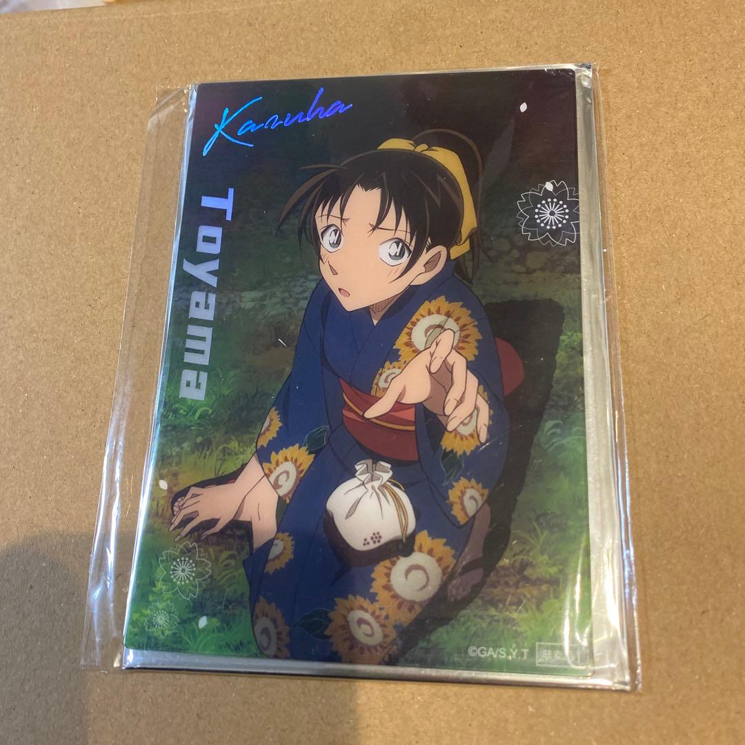 名探偵コナン 缶バッジ 新一 蘭 平次 和葉 夏祭り 夏祭 カード