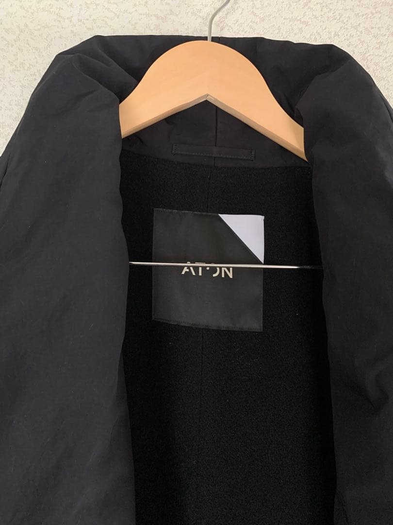 ATON ASAKO NYLON GOWN COAT エイトンガウンコート