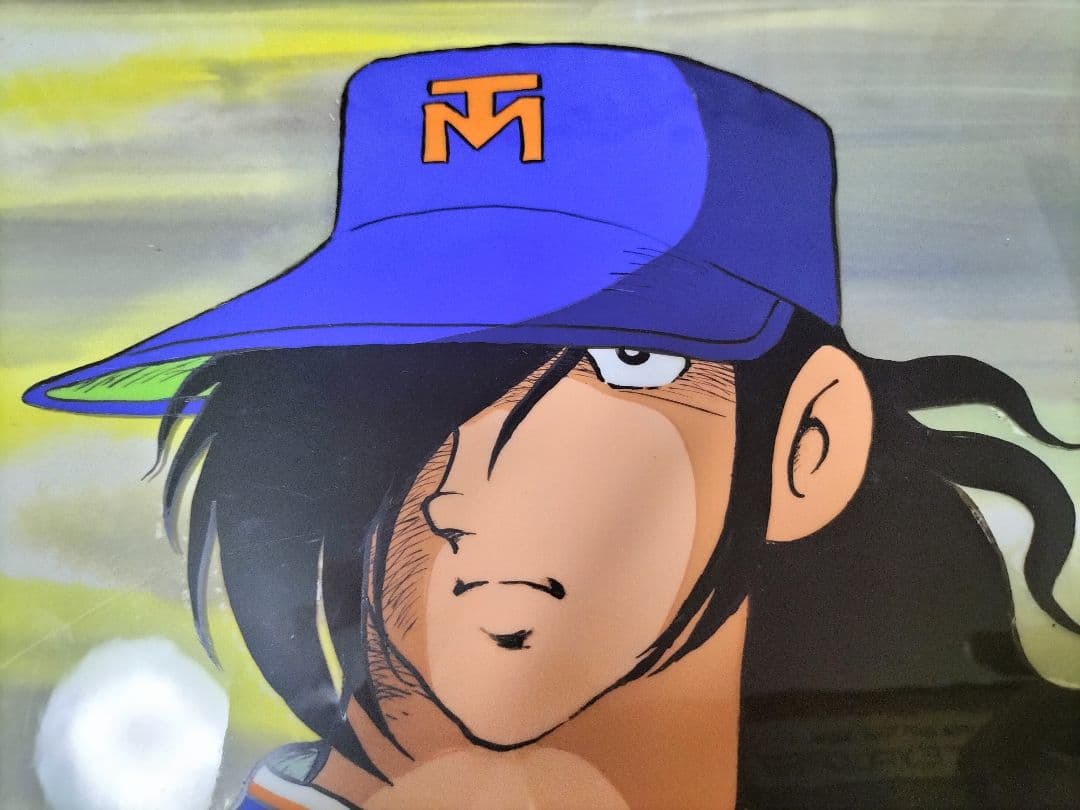 ☆TVアニメ/野球狂の詩 /火浦健 セル画＋色指定表 セット/原作：水島