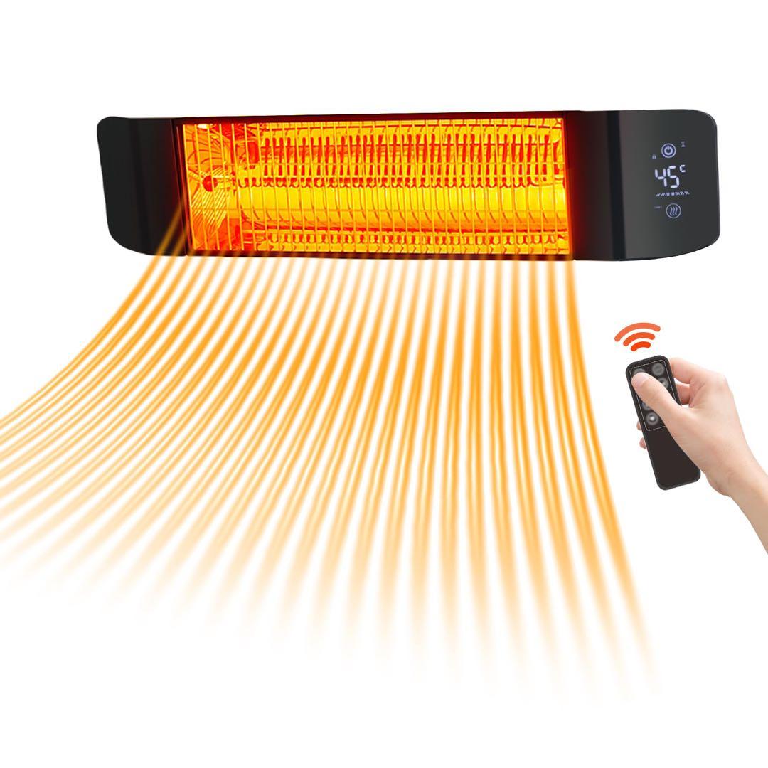 ZAPJQL 電気ストーブ 屋外ヒーター 壁掛け式 (三脚なし)SF-106