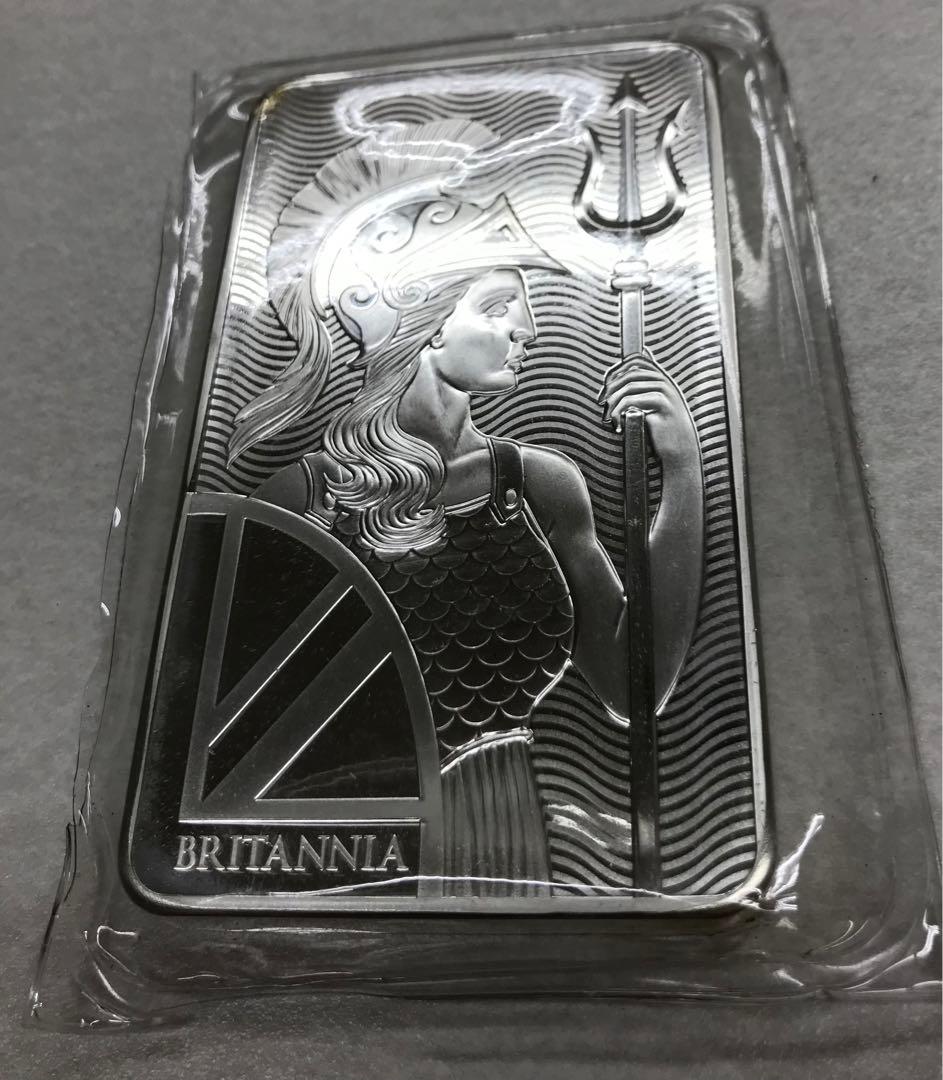 BR24S1 B001 10 oz ブリタニア 銀バー 999