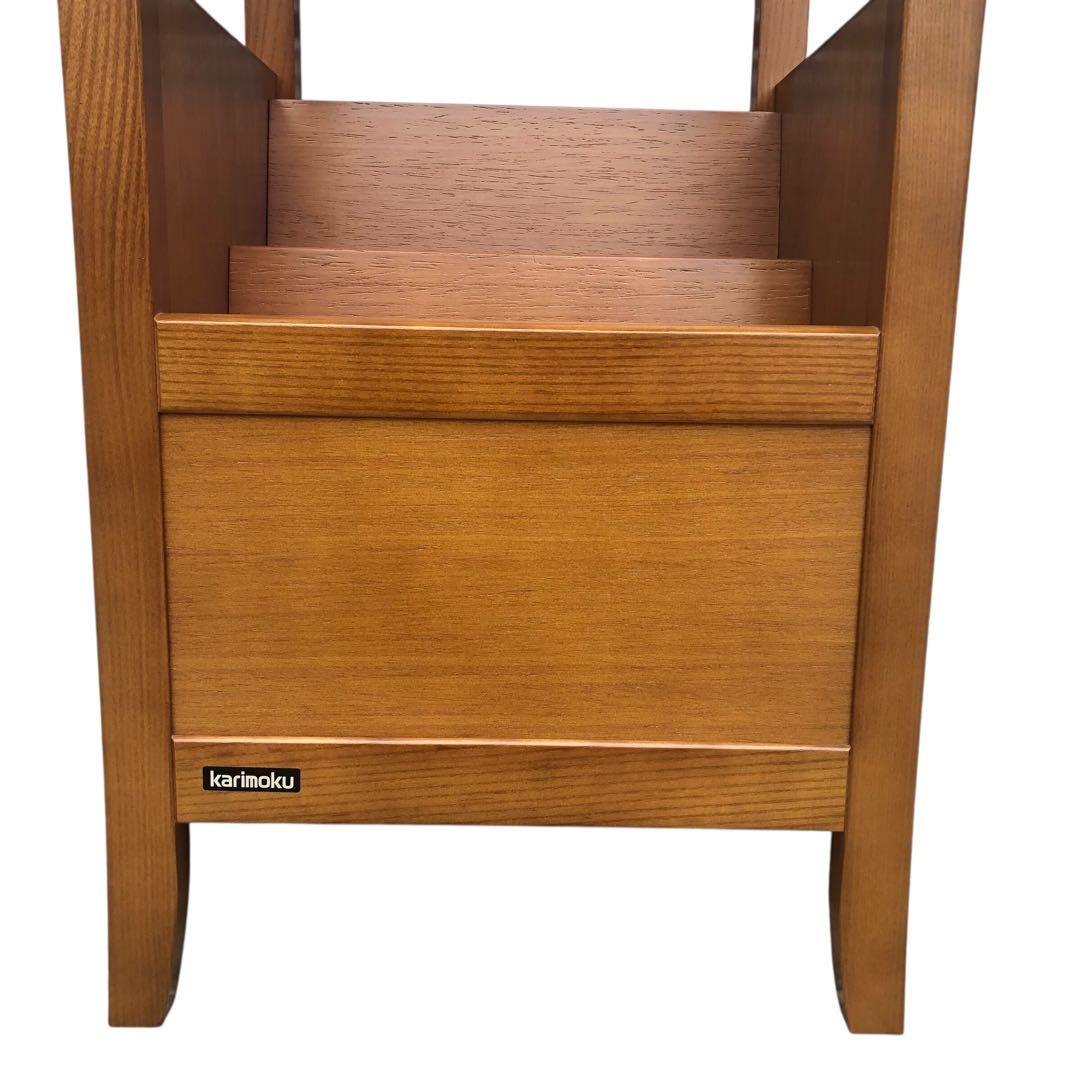 美品！】Karimoku カリモク家具 電話台・花台 コンセント付き 猫脚