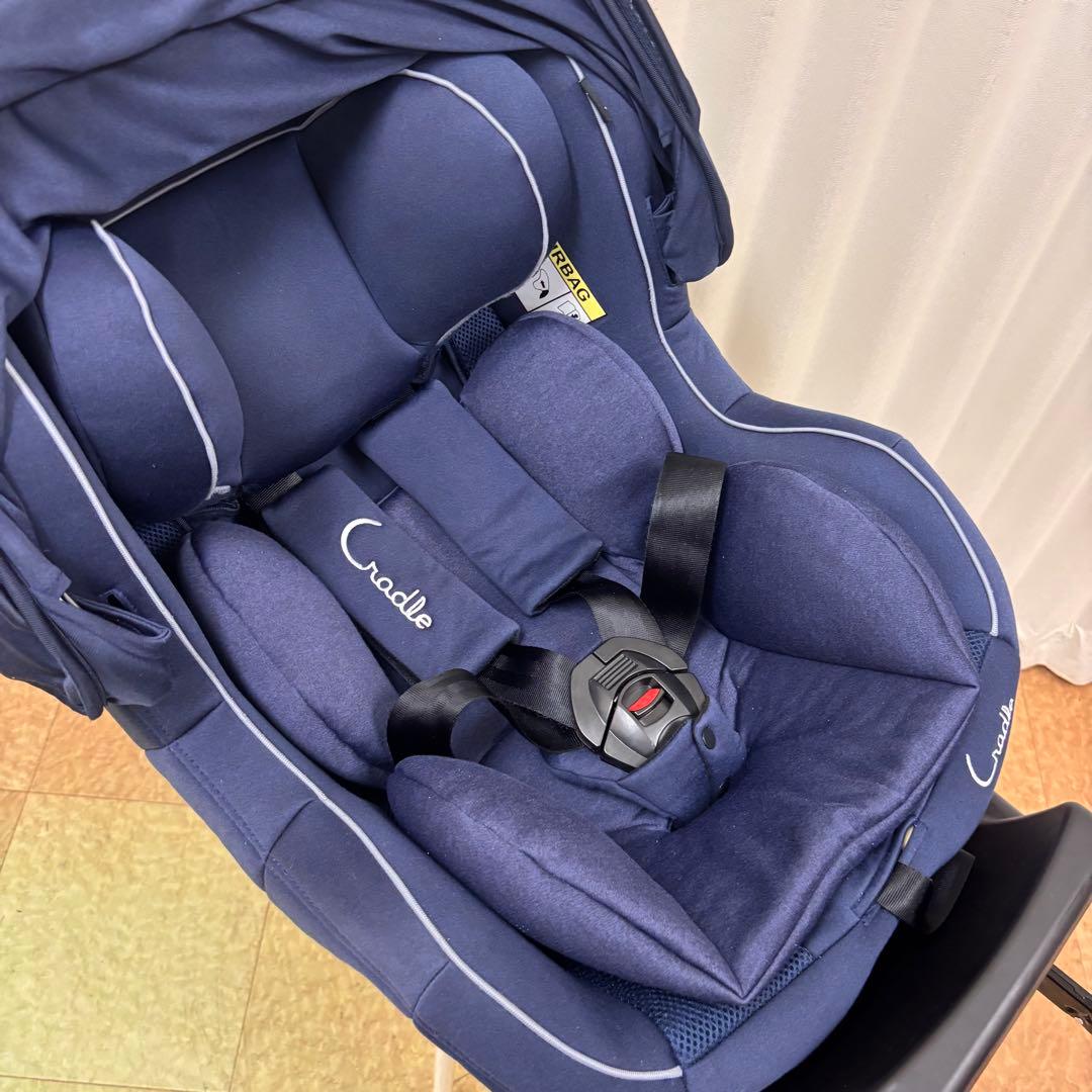 ☆綺麗☆　新生児OK　クレイドル・オーカ　クルターンプライム　ISOFIX固定