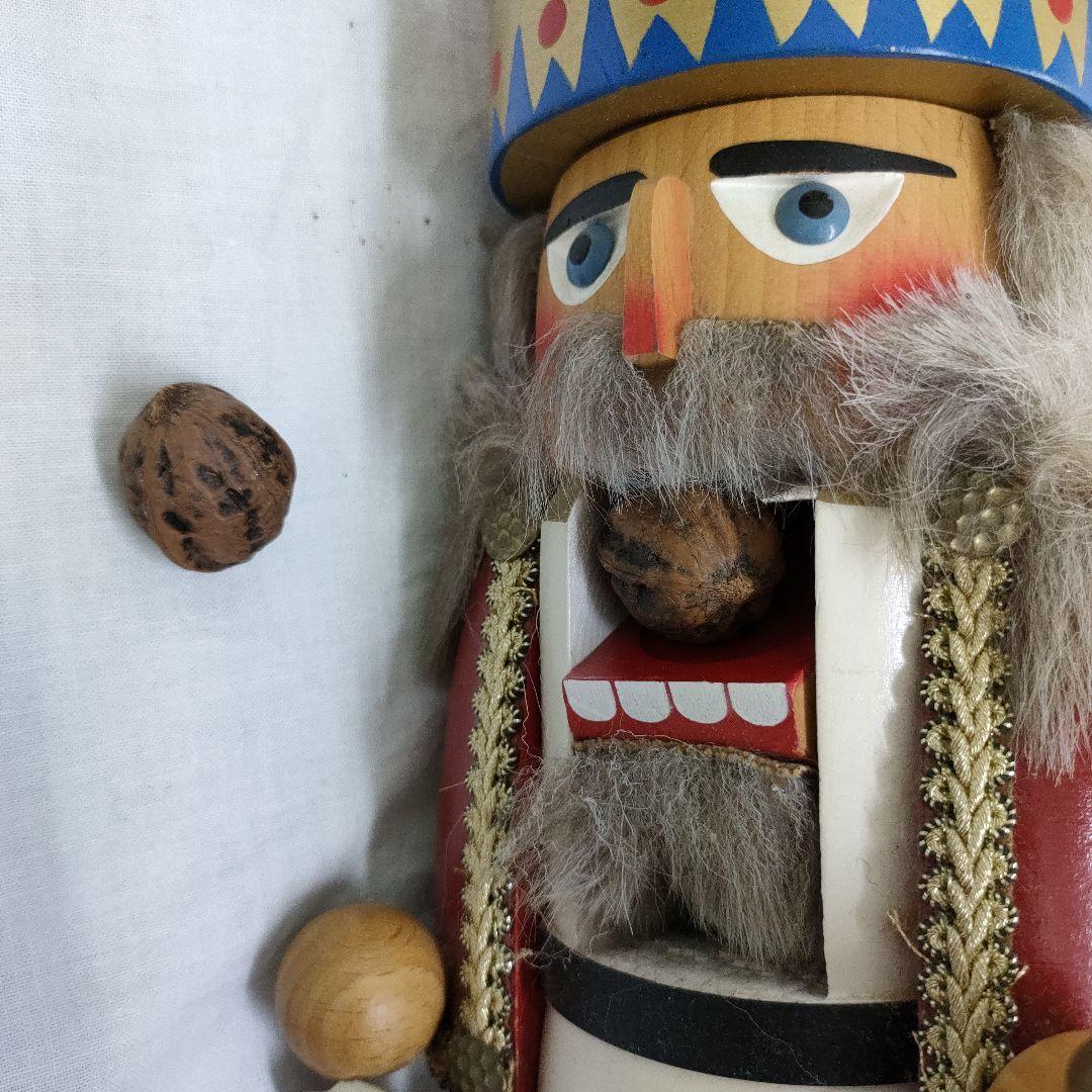 くるみ割り人形 木製 高さ約37cm - メルカリ