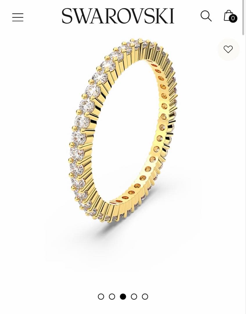 Swarovskip Matrix Vittore リング　ゴールド