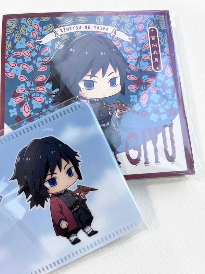 冨岡義勇 メモ帳 パスケース 紙飛行機ver. 成田アニメデッキ×鬼滅の刃