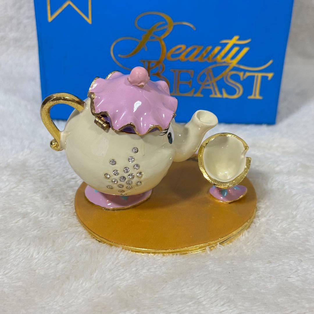 【新品】ディズニー 美女と野獣 ポット婦人 チップ フィギュア アクセサリー