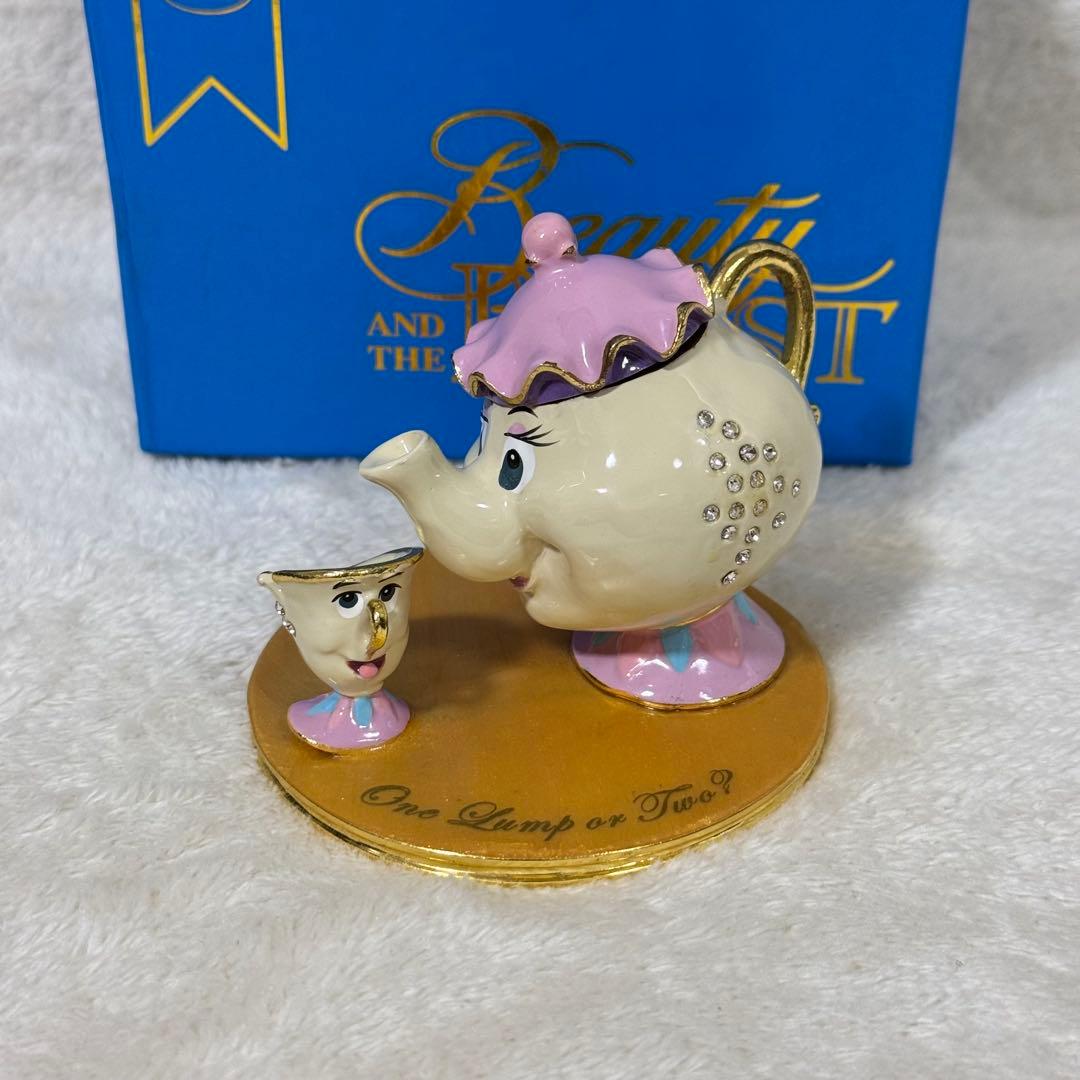 【新品】ディズニー 美女と野獣 ポット婦人 チップ フィギュア アクセサリー