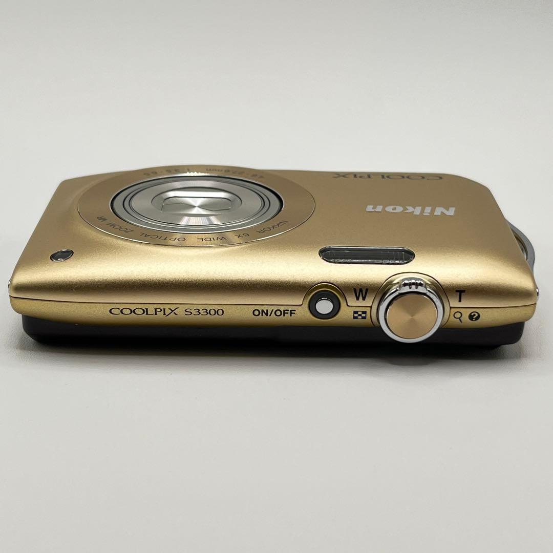 美品、完品】 ニコン COOLPIX S3300 スイートゴールド CCD搭載