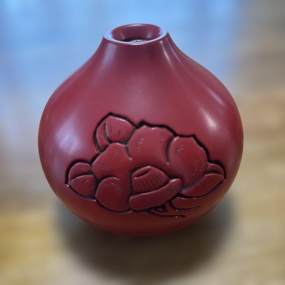 村上堆朱　ペン立て